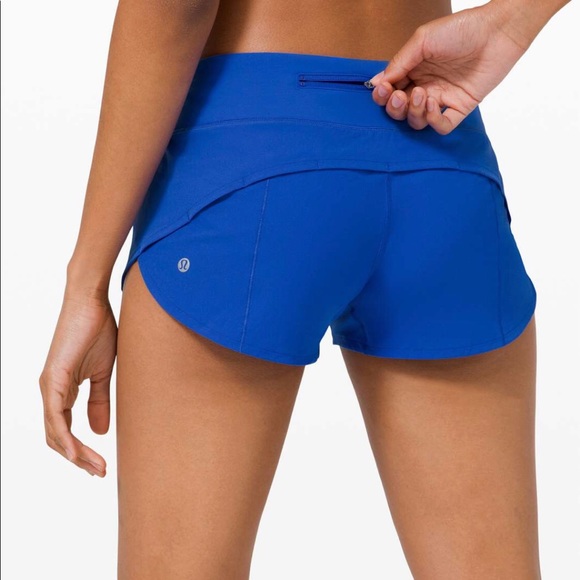 Cerulean blue speed up shorts size 4 lululemon - Picture 8 of 8